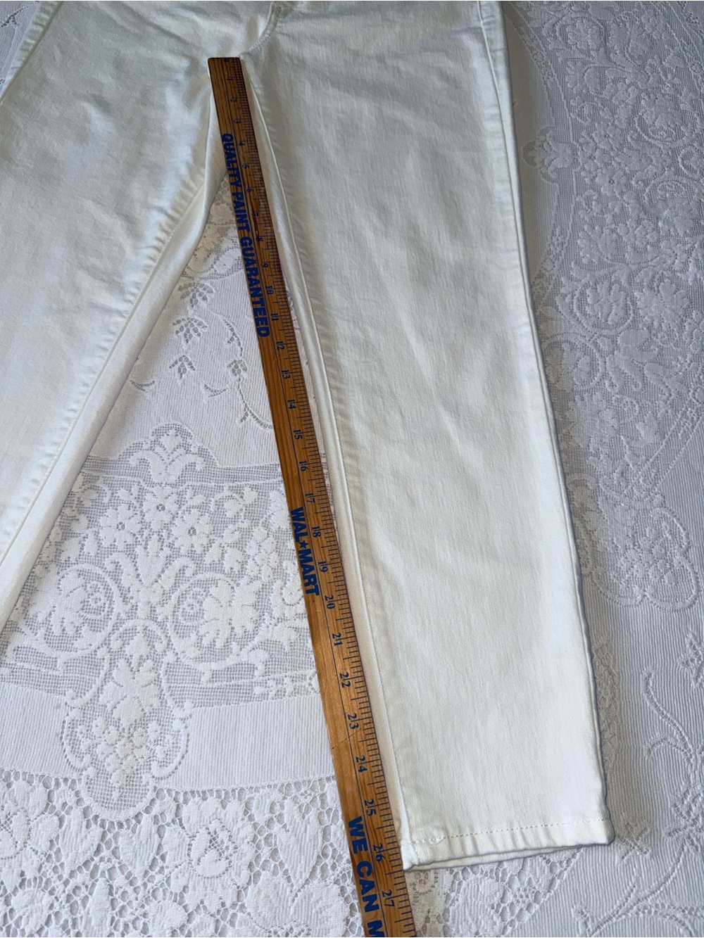 Banana Republic Mr Skinny Fit White Denim Jeans Women’s Petite 30/10 - Picture 7 of 13
